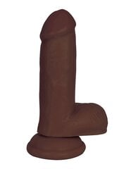 Имитатор пениса с мошонкой Jock 15 см, коричневый цена и информация | Фаллоимитаторы | kaup24.ee