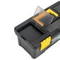Tööriistakast Deli Tools EDL432412, 330 x 160 x 125, kollane-must hind ja info | Tööriistakastid, tööriistahoidjad | kaup24.ee