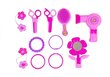 Ilukomplekt tüdrukutele Lean Toys Tualettlaud koos lisadega, roosa hind ja info | Tüdrukute mänguasjad | kaup24.ee
