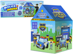Politseimaja telk lastele Lean Toys, sinine цена и информация | Детские игровые домики | kaup24.ee