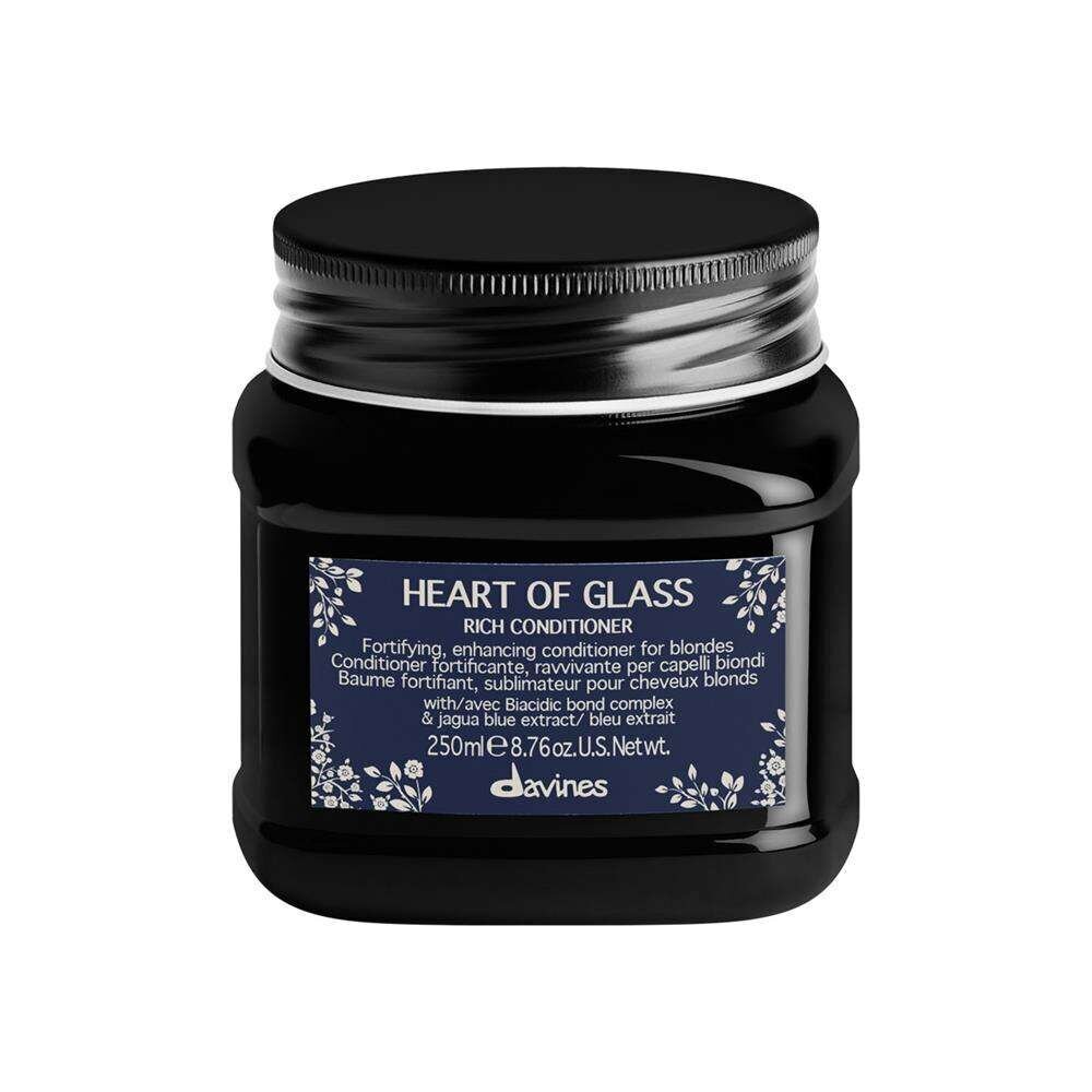 Tugevdav palsam heledatele juustele Davines Heart of Glass Rich Conditioner, 250ml цена и информация | Juuksepalsamid | kaup24.ee