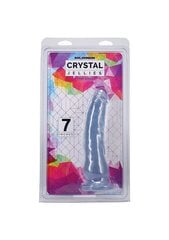 Õhuke dildo Crystal Jellies 18 cm, läbipaistev hind ja info | Dildod | kaup24.ee