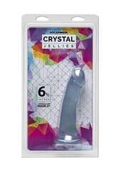 Õhuke dildo Crystal Jellies 15 cm, läbipaistev hind ja info | Dildod | kaup24.ee