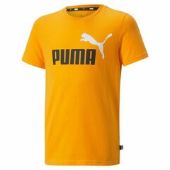 Футболк Puma Ess+ 2 Col Logo Yellow 586985 39 цена и информация | Рубашки для мальчиков | kaup24.ee