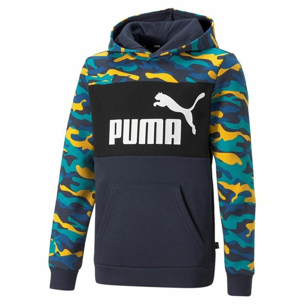 Puma Ess+ Camo Hoodie Fl Parisian Night hind ja info | Poiste kampsunid, vestid ja jakid | kaup24.ee