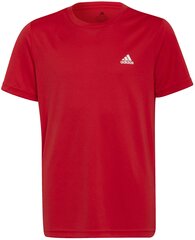 Футболки Adidas B Sl Tee Red HE9326 HE9326/128 цена и информация | Рубашки для мальчиков | kaup24.ee