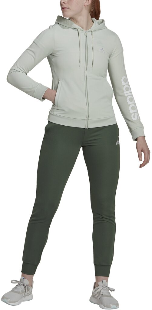 Adidas Spordikostüüm W Lin Fft Ts Green HT7520 HT7520/XL цена и информация | Naiste spordiriided | kaup24.ee