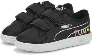 Puma Jalatsid Smash v2 Home School Black 386201 01 386201 01/8.5K цена и информация | Детская спортивная обувь | kaup24.ee