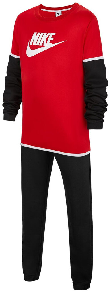Nike Spordikostüüm K Nsw Poly Futura Black Red DM8084 657 DM8084 657/M hind ja info | Komplektid tüdrukutele | kaup24.ee