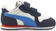 Puma Jalatsid Cabana Racer Sl V Inf Nimbus White Blue Red 351980 93 351980 93/9K hind ja info | Laste spordijalatsid | kaup24.ee