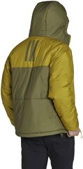 Мужская куртка Adidas Bsc 3s Puffy Hj Green Yellow HG8753 HG8753/M цена и информация | Мужские куртки | kaup24.ee