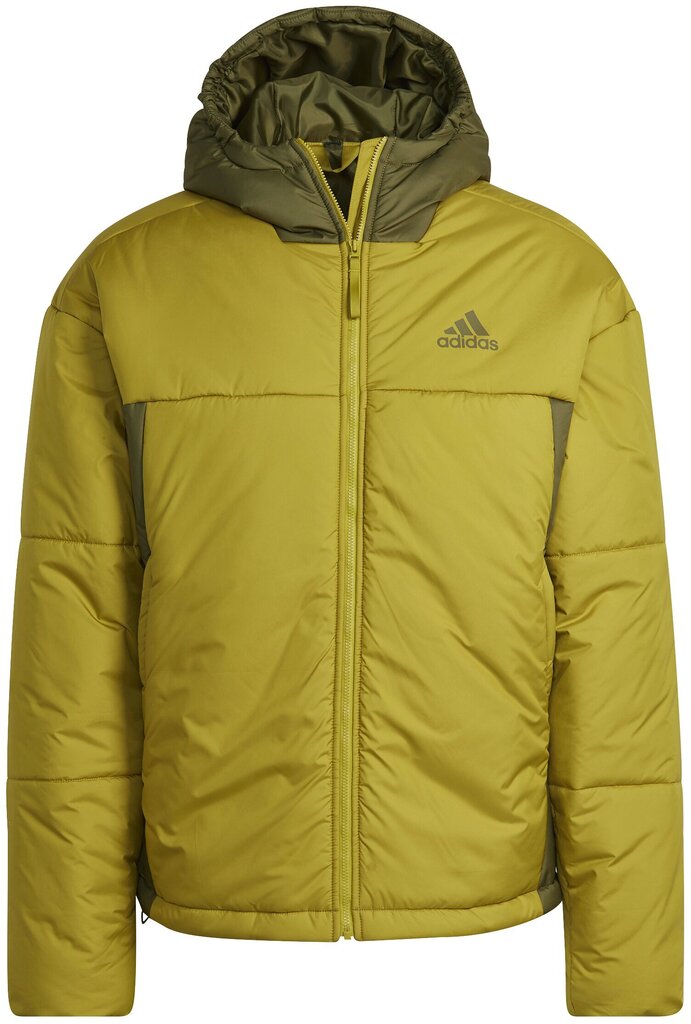 Adidas jope Bsc 3s Puffy Hj Green Yellow HG8753 HG8753/M цена и информация | Meeste joped | kaup24.ee