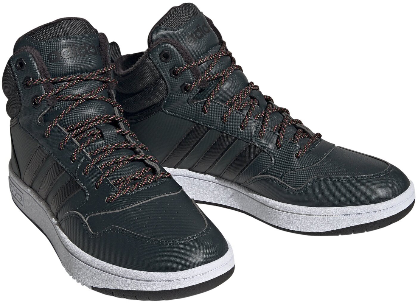 Adidas Jalatsid Hoops 3.0 Mid Wtr Green GW6702 GW6702/7.5 цена и информация | Spordi- ja vabaajajalatsid meestele | kaup24.ee