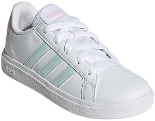 Детские кеды Adidas Grand Court 2.0 K White GX7156 GX7156/3.5 цена и информация | Детская спортивная обувь | kaup24.ee