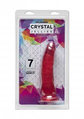 Тонкий фаллоимитатор Crystal Jellies 18 см, розовый цена и информация | Фаллоимитаторы | kaup24.ee