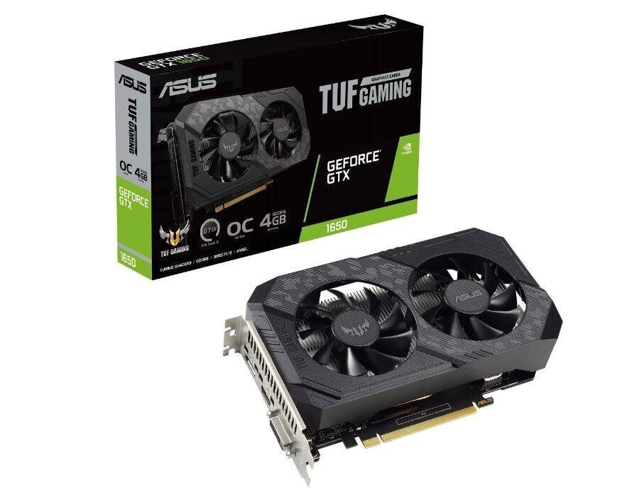 Asus TUF Gaming GeForce GTX 1650 V2 OC Edition 4GB GDDR6 (GTX1650-O4GD6-P-V2-GAMING) цена и информация | Videokaardid (GPU) | kaup24.ee