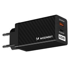 Wozinsky 65W GaN, QC 3.0 PD (WWCG01) hind ja info | Mobiiltelefonide laadijad | kaup24.ee