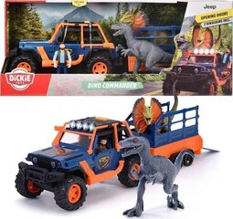 Jeepster командир с фигурами динозавров, Dickie Toys 3837024 цена и информация | Игрушки для мальчиков | kaup24.ee