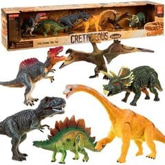 Движущиеся фигурки динозавров Kruzzel 19745, 6 шт. цена и информация | Игрушки для мальчиков | kaup24.ee