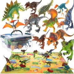 Dinosauruste pargi komplekt Kruzzel 19743, 24 tk цена и информация | Игрушки для мальчиков | kaup24.ee