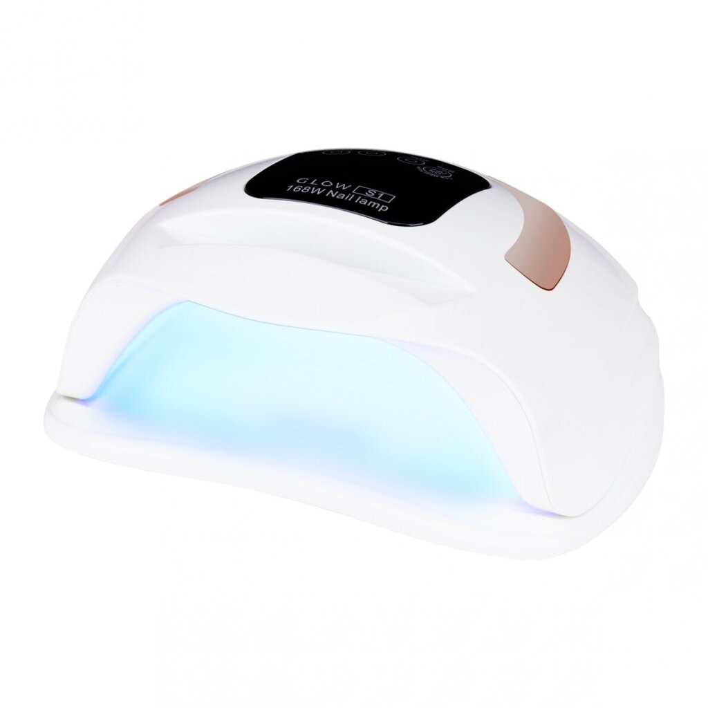 UV/LED lamp laki S1 Glow Dual 168W White Gold цена и информация | Maniküüri, pediküüri tarvikud | kaup24.ee