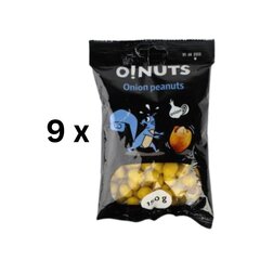 Арахисы O! N NUNS, луковой вкус, 150 г x 9 упаковок цена и информация | Закуски, чипсы | kaup24.ee