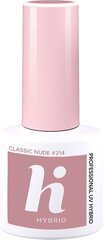 Hübriidküünelakk Hi Hybrid 214 Classic Nude, 5ml hind ja info | Küünelakid, küünetugevdajad | kaup24.ee