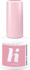 Гибридный лак для ногтей Hi Hybrid 222 Delicate Pink, 5 мл цена и информация | Лаки для ногтей, укрепители для ногтей | kaup24.ee