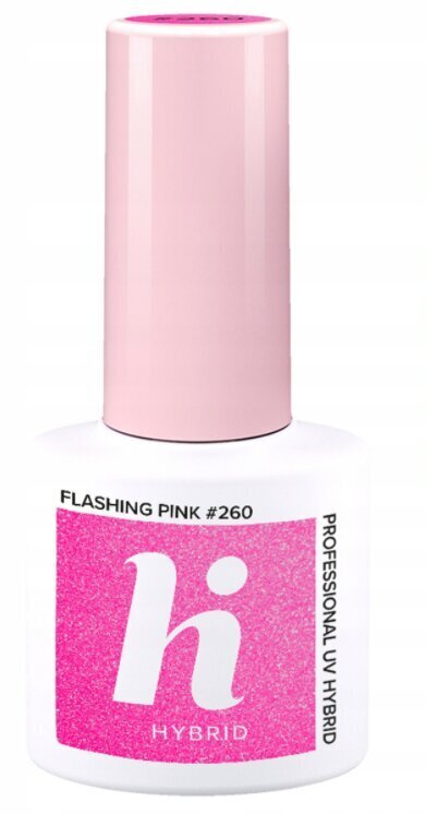 Hübriidküünelakk Hi Hybrid Flashing Pink 260, 5ml hind ja info | Küünelakid, küünetugevdajad | kaup24.ee