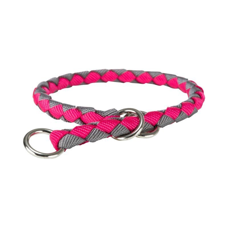 Kaelarihm Trixie Cavo, S 30-36cm/12mm, fuksia/grafiit цена и информация | Kaelarihmad ja traksid koertele | kaup24.ee