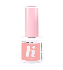 Hübriidküünelakk Hi Hybrid 205 Faint Pink, 5 ml цена и информация | Лаки для ногтей, укрепители для ногтей | kaup24.ee