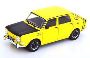 Simca 1000 Rallye 2 1970 Yellow/Black WHITEBOX 1:24 WB124153 цена и информация | Коллекционные модели автомобилей | kaup24.ee
