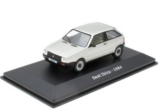 Seat Ibiza - 1984 Silver HACHETTE 1:43 ADD147 цена и информация | Коллекционные модели автомобилей | kaup24.ee