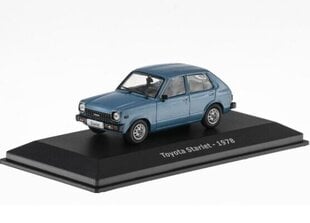 Toyota Starlet - 1978 Blue HACHETTE 1:43 ADD156 hind ja info | Mudelautode kollektsioneerimine | kaup24.ee