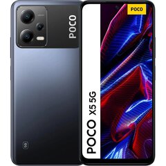 Poco X5 5G 6/128GB Black MZB0D6OEU цена и информация | Мобильные телефоны | kaup24.ee