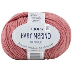 Пряжа Drops Baby Merino 46, 50 г, 175 м. цена и информация | Принадлежности для вязания | kaup24.ee