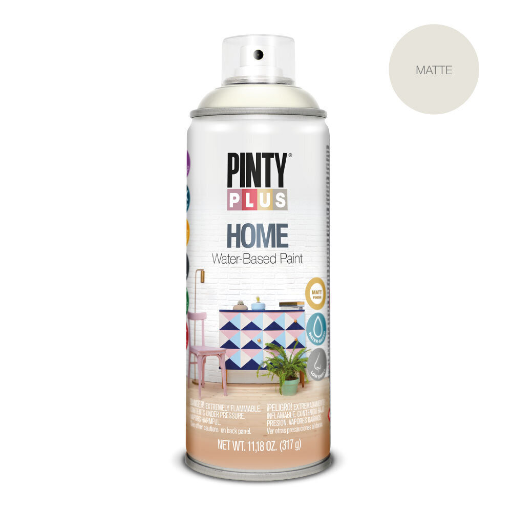Veepõhine aerosool värv matt White Linen HOME PintyPlus 400ml hind ja info | Värvid | kaup24.ee