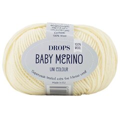 Lõngad Drops Baby Merino 03, 50 g, 175 m. hind ja info | Kudumistarvikud | kaup24.ee