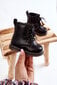 Laste nahast jalatsid lukuga Must Omua 22135-69 hind ja info | Laste saapad | kaup24.ee