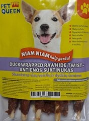 Duck Wrapped Rawhide Twist 80g - pardirullid Niam Niam. Maiuspala igat tõugu ja suurust koertele цена и информация | Лакомства для собак | kaup24.ee