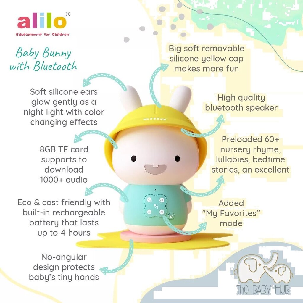 Alilo Baby Bunny Bluetooth (Vene keeles) RU hind ja info | Imikute mänguasjad | kaup24.ee