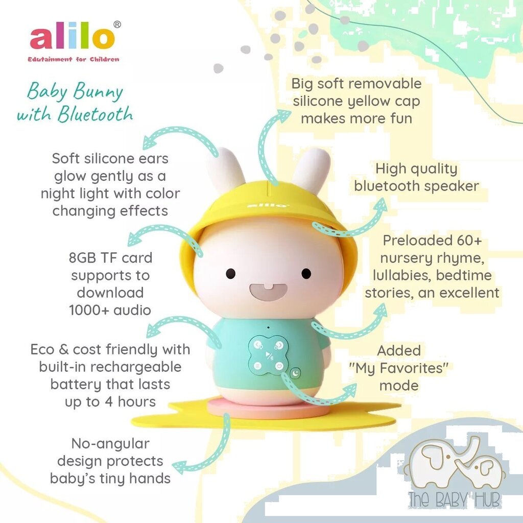 Alilo Baby Bunny Bluetooth EST цена и информация | Imikute mänguasjad | kaup24.ee