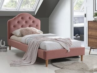 Кровать Signal Meble Chloe, 90x200 см, розовый цена и информация | Кровати | kaup24.ee