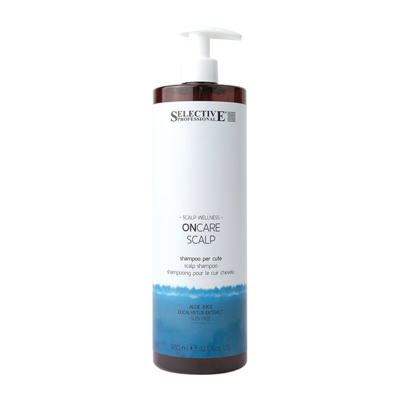 Peanahka tasakaalustav juuksešampoon Selective Professional On Care Scalp Skin Shampoo, 950 ml hind ja info | Šampoonid | kaup24.ee