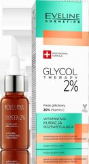 Näoseerum Eveline Glycol Therapy 2% Vitamin Brightening Treatment, 18ml цена и информация | Сыворотки для лица, масла | kaup24.ee