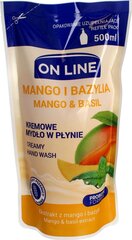 Vedelseebi täide On Line Probiotic Formula Mango ja basiilik, 500 ml hind ja info | Seebid | kaup24.ee