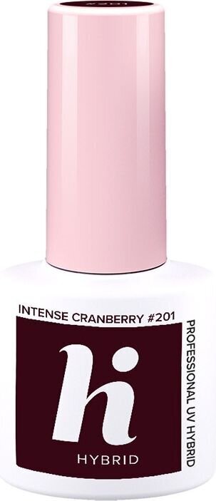 Hübriidküünelakk Hi Hybrid 201 Intense Cranberry, 5ml hind ja info | Küünelakid, küünetugevdajad | kaup24.ee