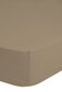 Puuvillane voodilina kummiga JERSEY Emotion 180x200 cm, pruun