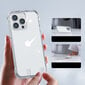 Telefoniümbris Joyroom Defender Series Case Cover for iPhone 14 Armored Hook Cover Stand Clear (JR-14H1), läbipaistev цена и информация | Telefoni kaaned, ümbrised | kaup24.ee