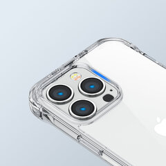 Telefoniümbris Joyroom Defender Series Case Cover for iPhone 14 Armored Hook Cover Stand Clear (JR-14H1), läbipaistev цена и информация | Чехлы для телефонов | kaup24.ee